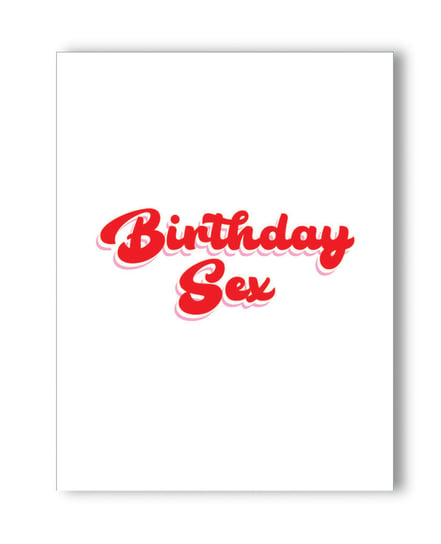 Birthday Sex Naughty Greeting Card by Kush Kards product image