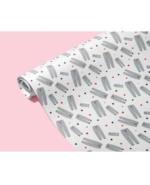 Grey Sweatpants Naughty Wrapping Paper by Kush Kards product image