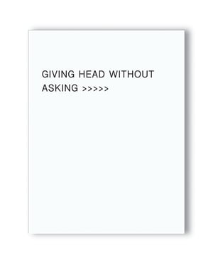 Giving Head Is Greater Than Naughty Greeting Card by Kush Kards product image