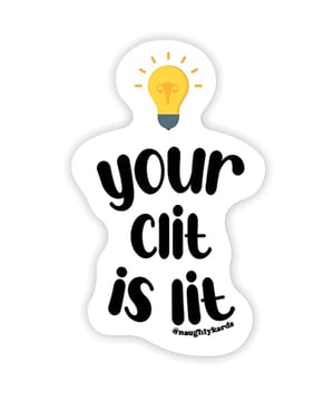 Lit Clit Naughty Sticker – Pack of 3 by Kush Kards product image