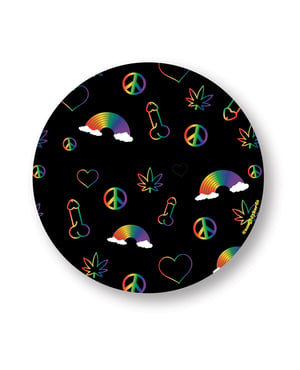 Rainbow Penis Naughty Sticker – Pack of 3 by Kush Kards product image