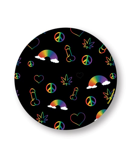 Rainbow Penis Naughty Sticker – Pack of 3 by Kush Kards product image
