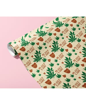 Plant Lady Naughty Wrapping Paper by Kush Kards product image
