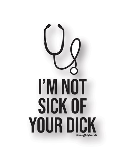 Sick Dick Naughty Sticker – Pack of 3 by Kush Kards product image