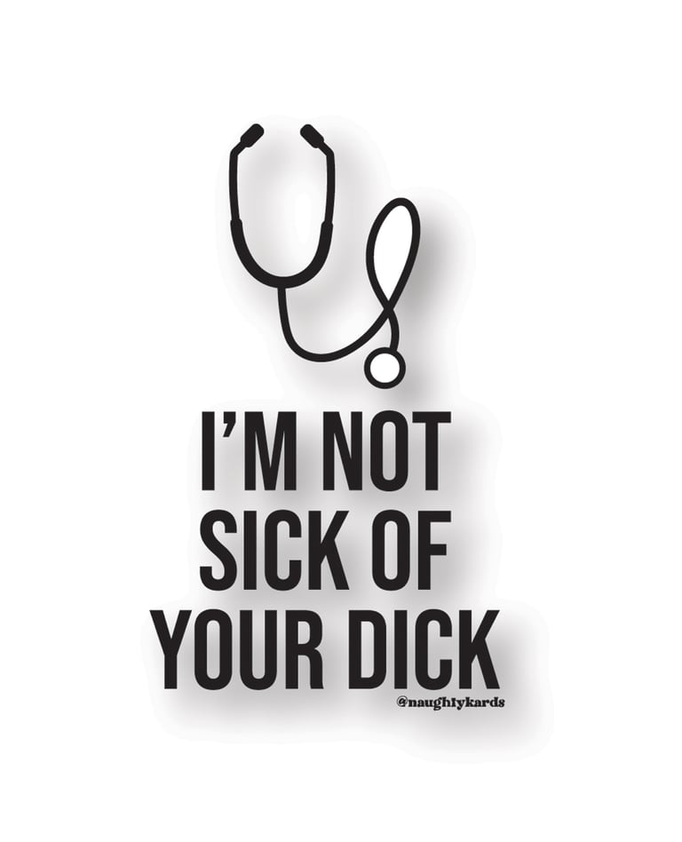 Sick Dick Naughty Sticker – Pack of 3 by Kush Kards product image