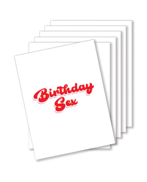 Birthday Sex Naughty Greeting Card – Pack of 6 by Kush Kards product image