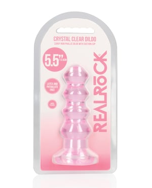 realrock sex toys RealRock 5 Inch Realistic Ballsy Dildo in Purple – PinkCherry main image 1