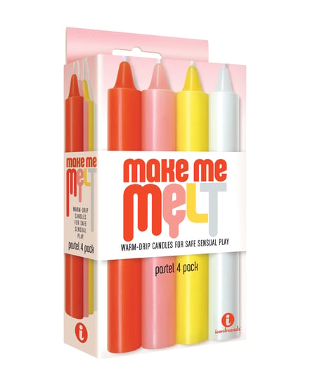 The 9’s Make Me Melt Sensual Warm Drip Candles – Pastel Pack of 4 by The 9s product image