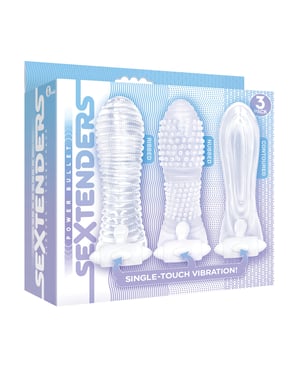 The 9’s Vibrating Sextenders Sleeves – Pack of 3 by The 9s product image