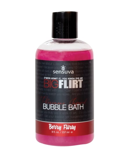 Sensuva Big Flirt Pheromone Bubble Bath – 8 oz Berry Flirty by Sensuva product image