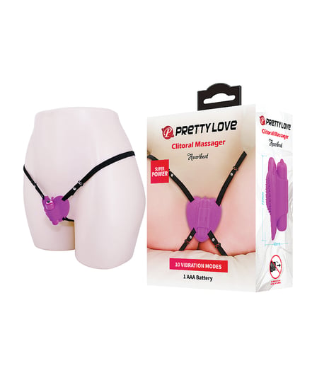 Pretty Love Heartbeat Strap On Clitoral Massager – Fuchsia by Pretty Love product image