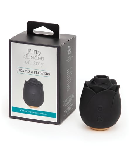 Fifty Shades of Grey Hearts & Flowers Rose Vibrator – Black by Fifty Shades of Grey product image
