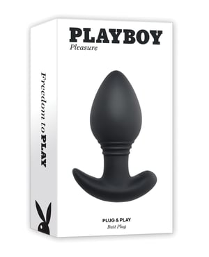 Playboy Pleasure Plug & Play Butt Plug – Navy by Playboy product image