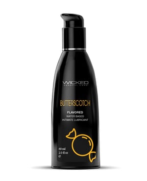 Wicked Sensual Care Aqua Water Based Lubricant – 2 oz Butterscotch by Wicked Sensual Care product image