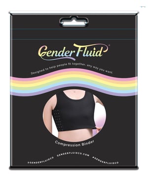Gender Fluid Chest Compression Binder – XXL Black by Gender Fluid product image