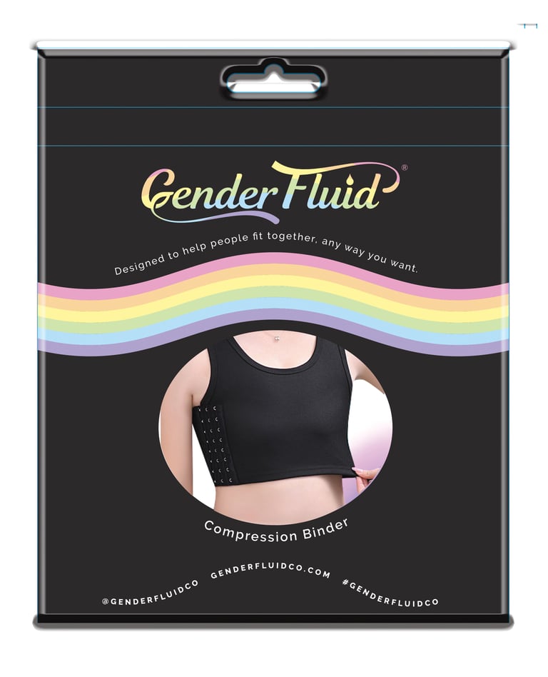 Gender Fluid Chest Compression Binder – XXL Black by Gender Fluid product image
