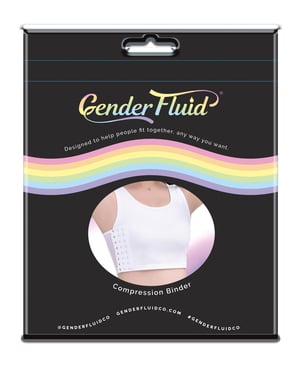 Gender Fluid Chest Compression Binder – XL White by Gender Fluid product image