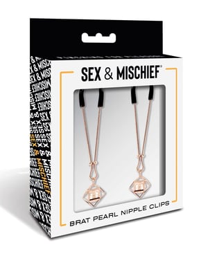 Sex & Mischief Brat Pearl Nipple Clips by Brat product image