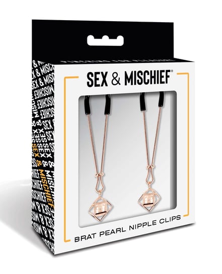 Sex & Mischief Brat Pearl Nipple Clips by Brat product image