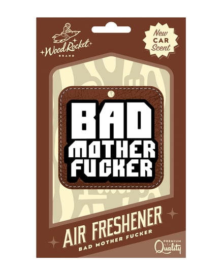 Wood Rocket Bad Mother Fucker Air Freshener – New Car Smell by Wood Rocket product image
