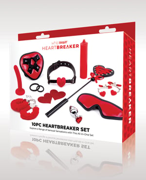 WhipSmart Heartbreaker 10 pc Set – Black/Red by WhipSmart product image