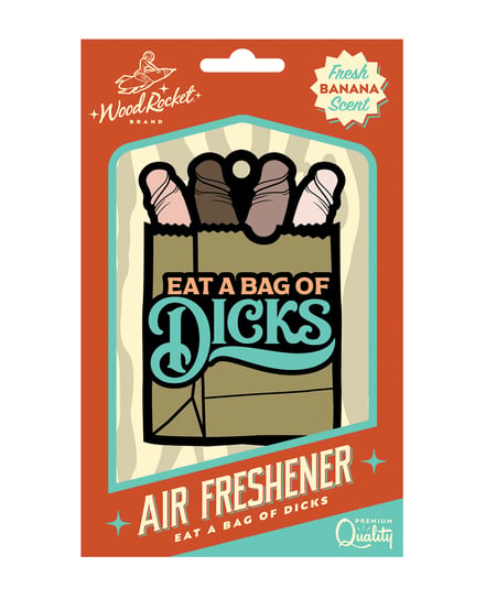 Wood Rocket Eat A Bag Of Dicks Air Freshener – Banana by Wood Rocket product image