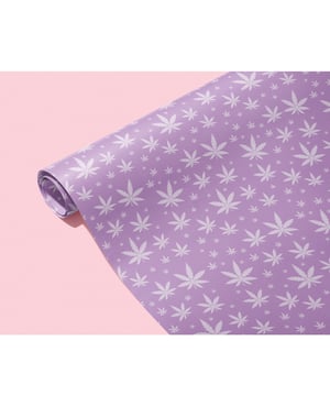 Purple Pot Leaf Wrapping Paper by Kush Kards product image