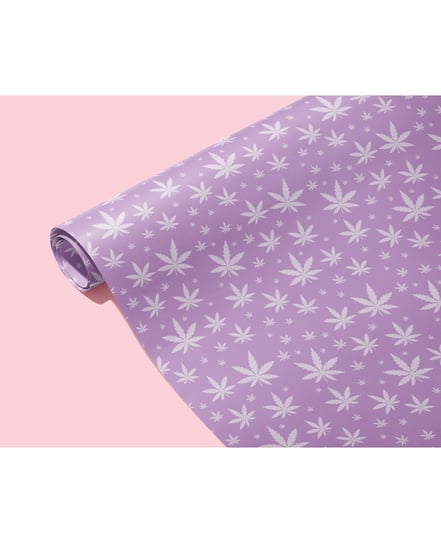 Purple Pot Leaf Wrapping Paper by Kush Kards product image