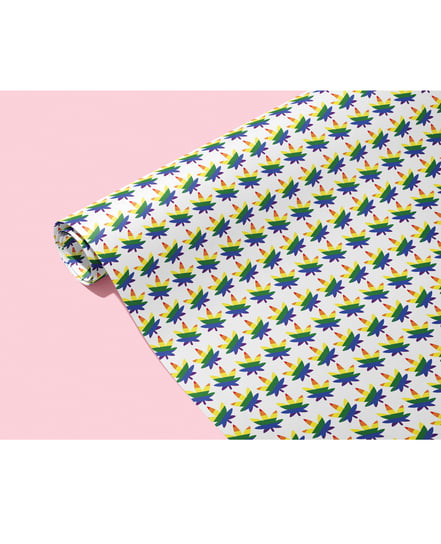 Rainbow Pot Leaf Wrapping Paper by Kush Kards product image
