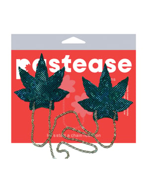 Pastease Chains Disco Weed Leaf – Green O/S by Pastease product image