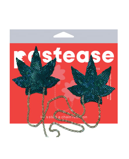 Pastease Chains Disco Weed Leaf – Green O/S by Pastease product image