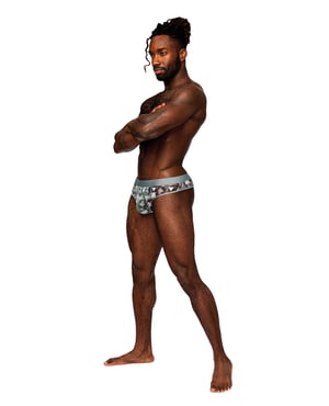 Sheer Prints Mesh Poly Spandex Thong Optical L/XL by Male Power product image