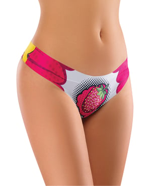 Mememe Intrigue Kissberry Printed Thong LG by Mememe product image
