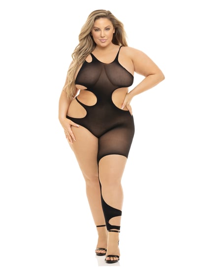 Pink Lipstick Show You How Cut Out Bodystocking Black QN by Pink Lipstick product image
