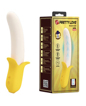 Pretty Love Banana Geek Thrusting Vibrator – Yellow by Pretty Love product image