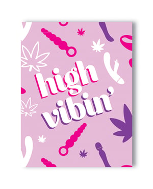 High Vibin’ 420 Greeting Card by Kush Kards product image