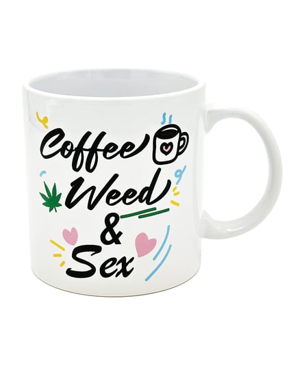 Attitude Mug Coffee, Weed & Sex – 22 oz by Island Dogs product image