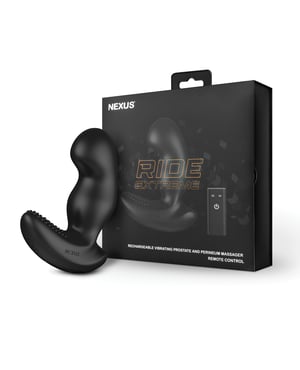 Nexus Ride Extreme Vibrating Prostate & Perineum Massager – Black by Nexus product image