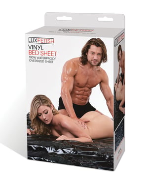 Lux Fetish Vinyl Bed Sheet – Black by Lux Fetish product image