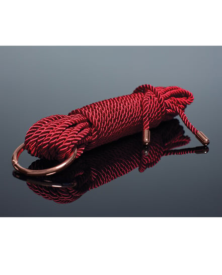 Pleasure Collection Silky Smooth Rope – Red/Rose Gold by Coquette Pleasure Collection product image