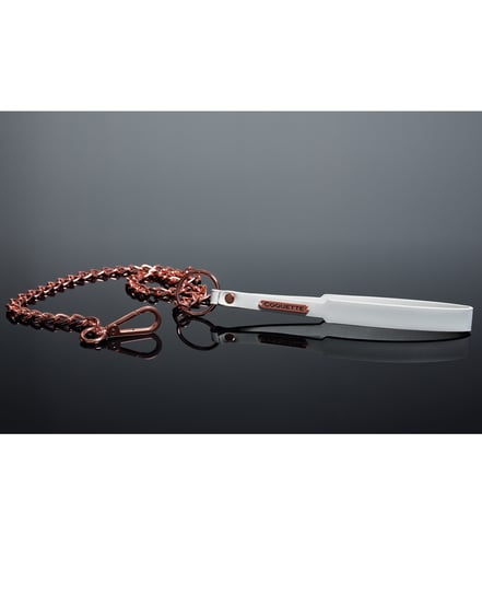 Pleasure Collection Leash – White/Rose Gold by Coquette Pleasure Collection product image