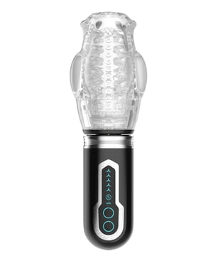 Thrusting, Rotating & Vibrating Oral Sex Masturbator – Black by Secwell product image