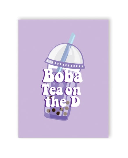 Boba D Greeting Card by Kush Kards product image