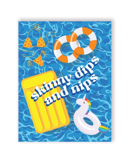 Nips And Dips Greeting Card by Kush Kards product image