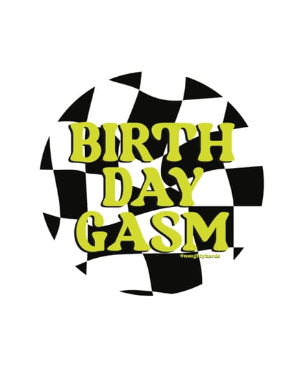 Birthday-Gasm Naughty Sticker – Pack of 3 by Kush Kards product image