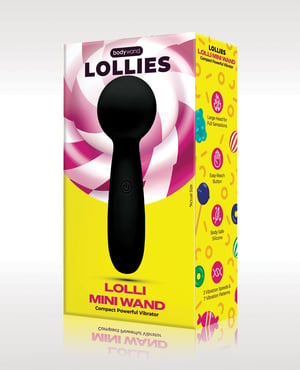 XGen Bodywand Lolli Mini Wand Vibrator – Black by Bodywand product image