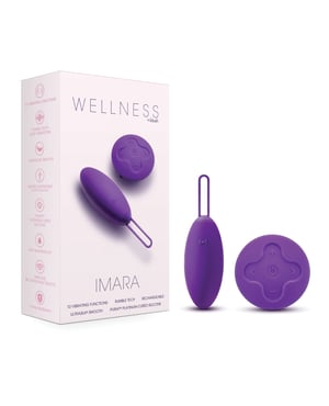 Blush Wellness Imara Vibrating Egg w/Remote – Purple by Wellness product image