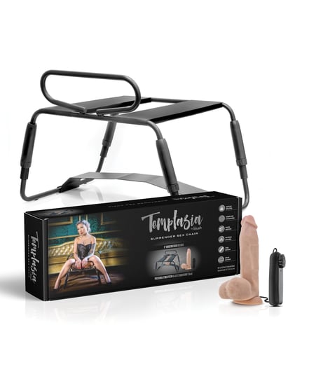 Blush Temptasia Surrender Sex Chair – Black by Temptasia product image
