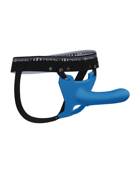 Perfect Fit Zoro 5.5″ Strap On w/Case – Blue by Perfect Fit product image