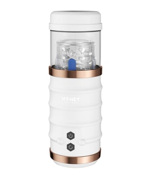 Warrior Auto Thrusting Male Masturbator – White by Honey Play Box product image